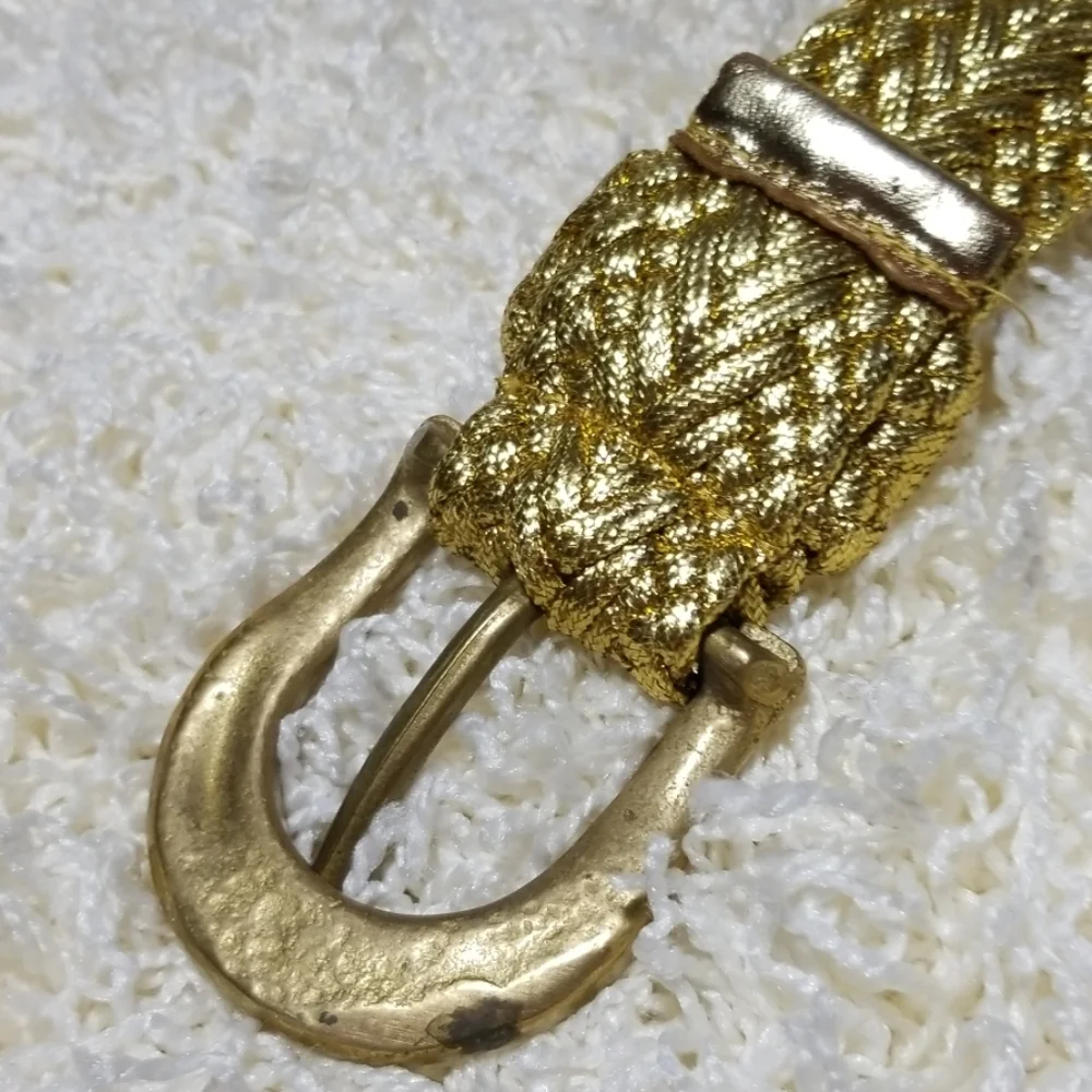 Gold braided Solid Brass Buckle 2